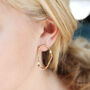 Wavy Organic Shape Drop Stud Earrings, thumbnail 1 of 8