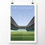 Twickenham Stadium England Rugby Poster, thumbnail 2 of 7