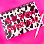 'Shit Show Leopard' Playful Wording Gift Notebook, thumbnail 1 of 2