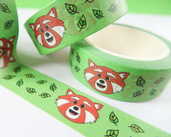 Cute Red Panda Washi Tape Paper Tape, 2 of 3