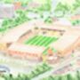 Wolverhampton Wanderers Molineux Stadium Art Print, thumbnail 2 of 3
