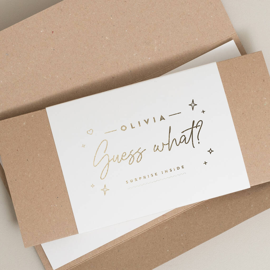 Pregnancy Announcement Scratch Card By Twist Stationery