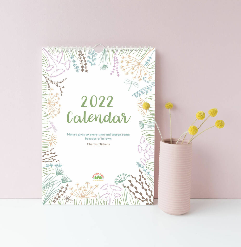 2022 Calendar Botanical A4, 1 of 4