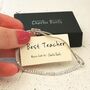 'Best Teacher' Morse Code Bracelet, thumbnail 6 of 6