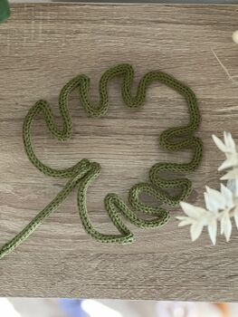 Knitted Wire Monstera Leaf, 4 of 5