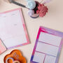 A4 Weekly Planner Pad Pink, thumbnail 3 of 3