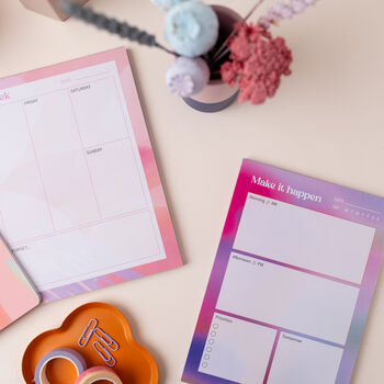 A4 Weekly Planner Pad Pink, 3 of 3