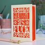 Grateful As Fuck Laser Cut Card, thumbnail 1 of 6