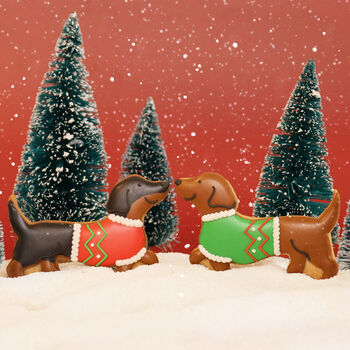 Hand Iced Christmas Sausage Letterbox Biscuits, 2 of 2