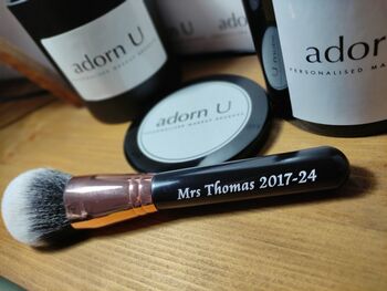 Personalised Engraved Makeup Face Brush 'The Big One', 7 of 8
