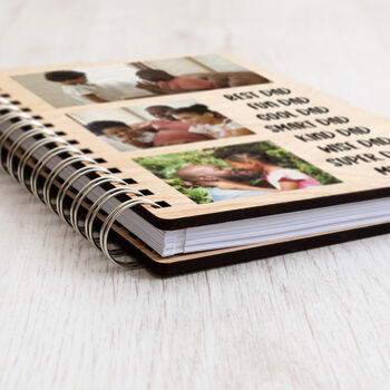 Personalised Photo Notebook Best Dad My Dad, 4 of 6