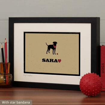 Personalised Boxer Dog Print For One Or Two Dogs, 6 of 10