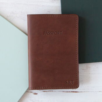 Personalised Leather Passport Case, 5 of 8