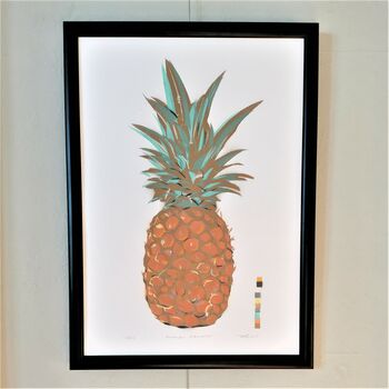 'Pineapple' Original Metallic Handmade, 9 of 9