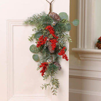 Jingle Berry Christmas Door Swag, 3 of 3