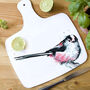 Inky Long Tailed Tit Chopping Board, thumbnail 1 of 6