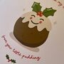Christmas Pudding Personalised Christmas Card, thumbnail 5 of 6