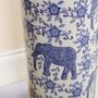 Blue Elephants Ceramic Umbrella Stand, thumbnail 4 of 6