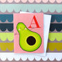 Mini A For Avocado Card, thumbnail 1 of 5