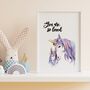 You Are So Loved Unicorn Nursery Print, thumbnail 5 of 5