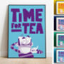 Time For Tea Kitchen Print, thumbnail 2 of 8
