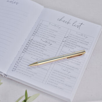 White Wedding Planner Notebook, 2 of 4
