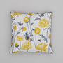 Yellow Chrysanthemum Flower Cushion, thumbnail 2 of 4