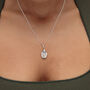 Sterling Silver Flaming Heart Locket Necklace, thumbnail 3 of 7