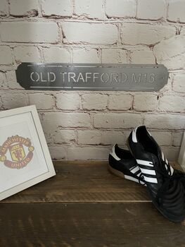 ‘Old Trafford M16’ Manchester United Football Sign, 7 of 11