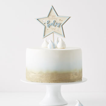 Personalised Star Birthday Cake Topper, 2 of 5