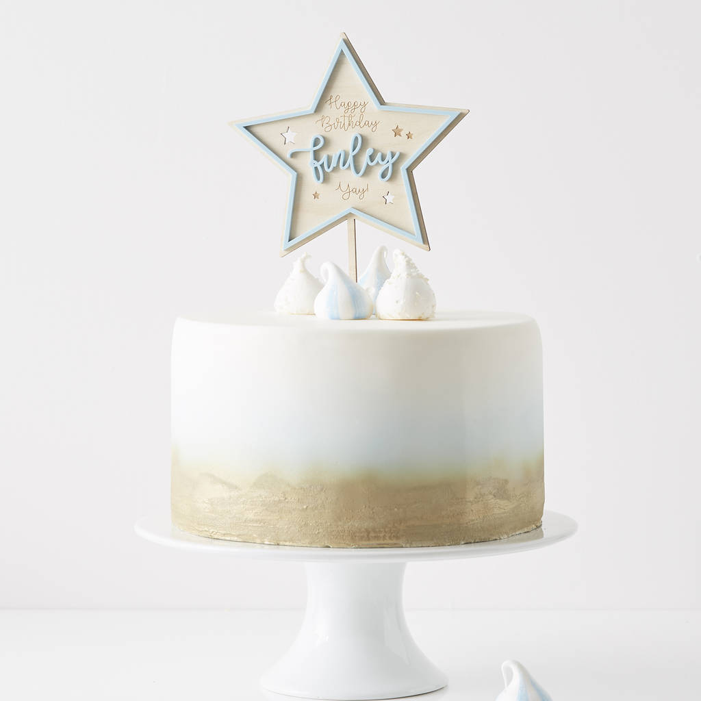 Star and Moon birthday cake. buttercream. Biddy's and Ophelia's | Baby  birthday cakes, Beautiful birthday cakes, Cake