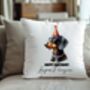 Personalised Black And Tan Dachshund Birthday Party Cushion, thumbnail 1 of 2