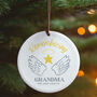 Personalised Angel Wings Memorial Decoration, thumbnail 1 of 2