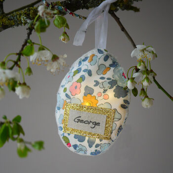 Personalised Liberty Print Egg Decoration, 3 of 11