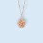 Tiny Rose Necklace In 18ct Rose Gold Plated Silver, thumbnail 5 of 12