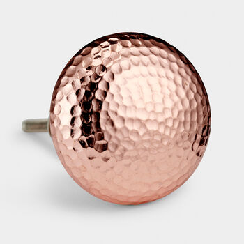 Copper And Silver Hammered Cupboard Door Knobs, 7 of 9