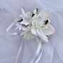 White Orchid Wrist Corsage, thumbnail 8 of 11