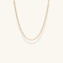 Paperclip Mini Link Gold Vermeil Chain, thumbnail 1 of 3