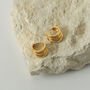 Bella Trio Hoops In Gold, thumbnail 1 of 3