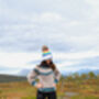 Glacier Rainbow Reflective Super Bobble Hat, thumbnail 3 of 6