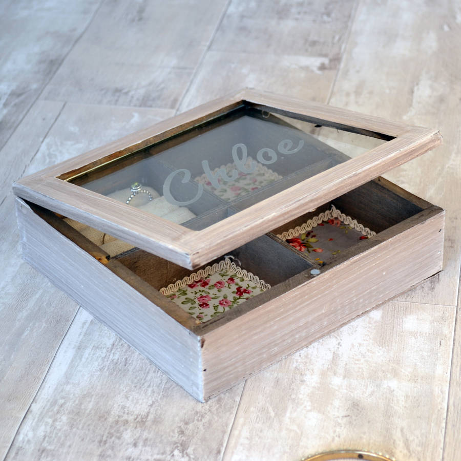 Daisy Personalised Jewellery Box By Solesmith