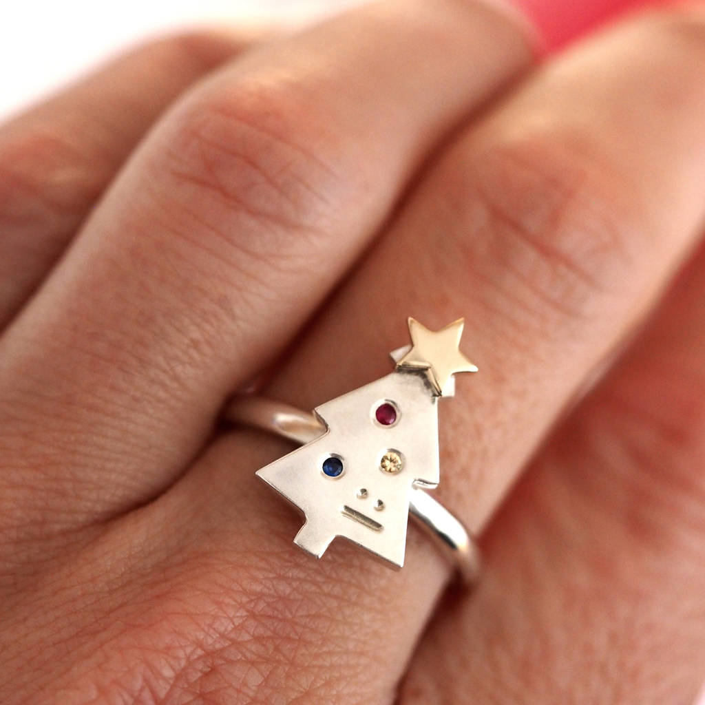 christmas tree ring by rock cakes