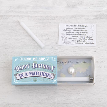 Happy Birthday Candle And Freshwater Pearl Gift, 2 of 7