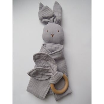 Personalised Bunny Comforter And Teether, 6 of 12