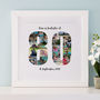 Personalised 80th Birthday Photo Collage, thumbnail 4 of 9