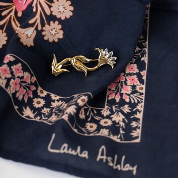 Gold And Silver Plated Floral Brooch, 4 of 4