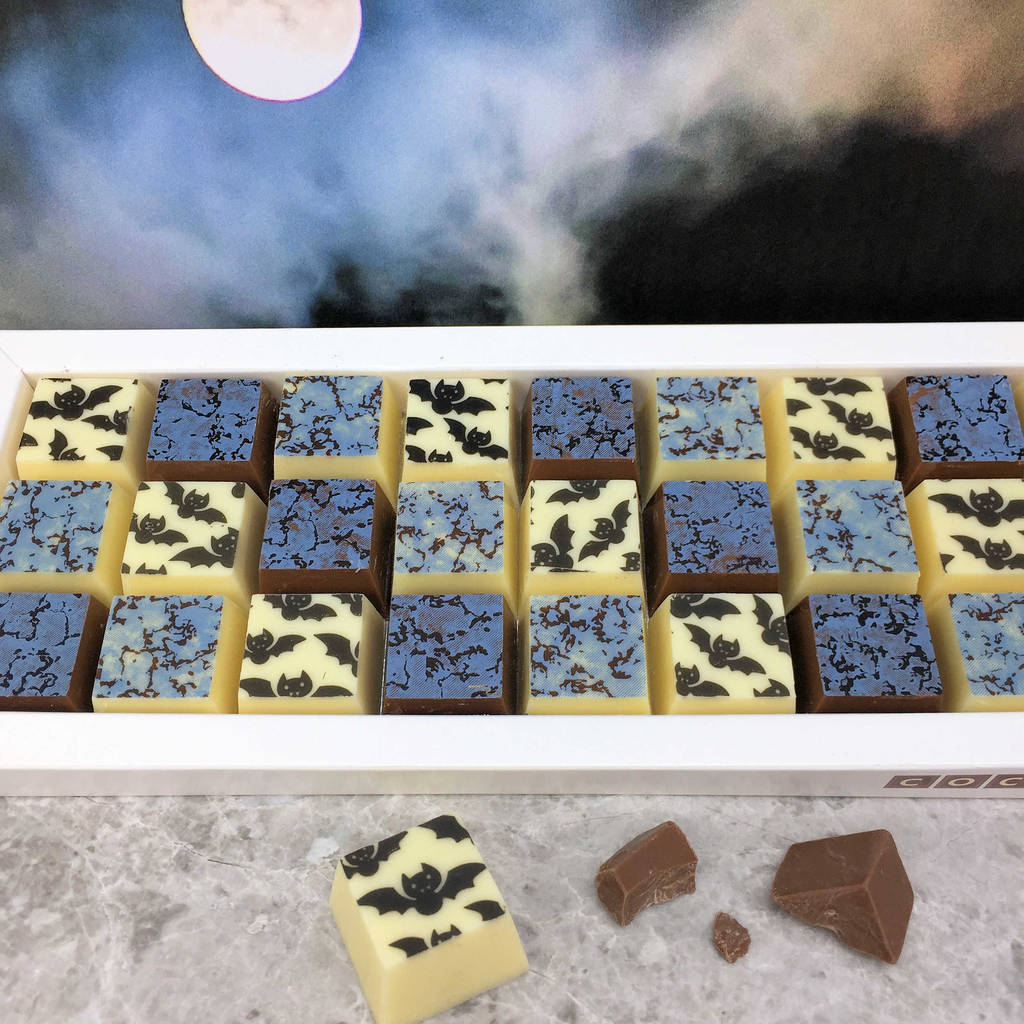 Mosaic Chocolate Gift For Bat Lover Halloween