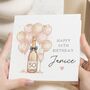 Champagne Prosecco 50th Birthday Card For Mum, thumbnail 1 of 7