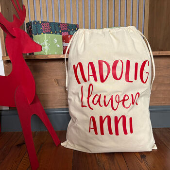 Personalised Welsh Christmas Sack, 3 of 3