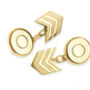 Arrow Cufflinks For Men And Women In Silver, Gold Or Rose Gold, thumbnail 3 of 9